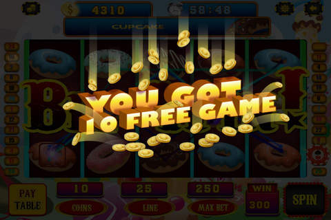 777 Be Rich with Diamond Jewels Slot Machine - Xtreme Bingo Yummy Cupcake Mania Casino Free screenshot 4