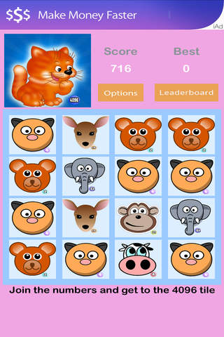 2048 Animal Puzzle screenshot 2