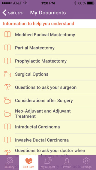 【免費醫療App】My Breast Cancer Journey-APP點子