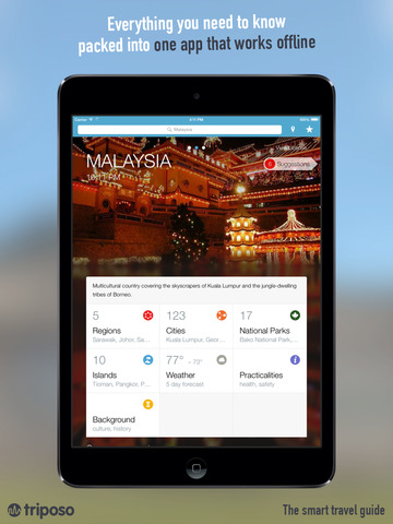 免費下載旅遊APP|Malaysia Travel Guide by Triposo featuring Kuala Lumpur, Melaka, Penang and more! app開箱文|APP開箱王