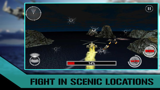 【免費遊戲App】Naval Helicopter War - Ruthless battleground set against fast flying aerial helicopters and bombarding panzer tanks-APP點子