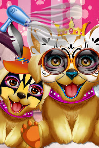 Cute Puppy's Fashion Makeup——Happy Times&Animals Makeover screenshot 3
