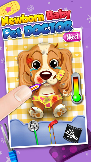 【免費遊戲App】My Newborn Pet Doctor, Baby Pet Care & Dress Up, Cute Puppy & Newborn Kitty Rescue & little animal Vet Care kids games for boys and girls-APP點子