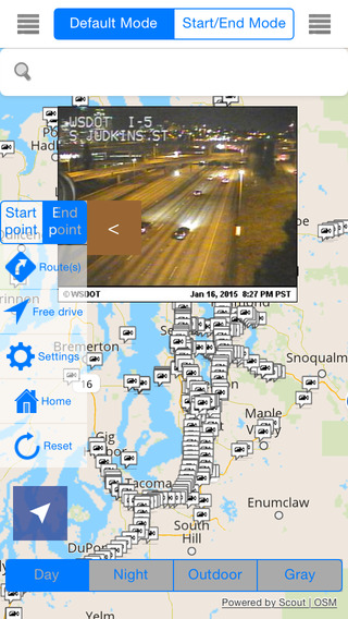 Washington Seattle Offline Map Navigation POI Travel Guide Wikipedia with Traffic Cameras Pro