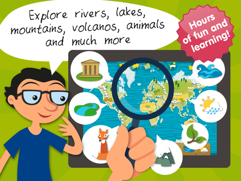 Kids World Atlas Game - a window to the world to discover and learn about the Planet Earth geography and natureのおすすめ画像2