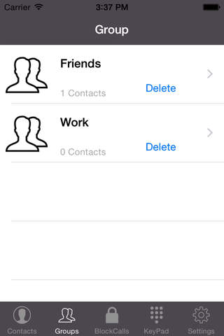 iGroup Contacts- Manager II- Backup Contacts- Blocked Call ... screenshot 2
