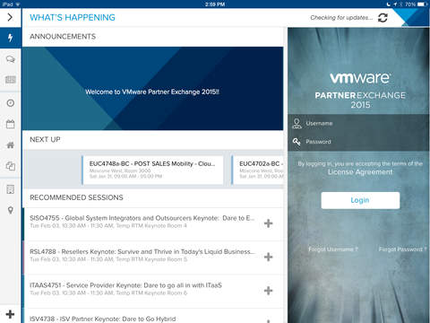 VMware Partner Exchange 2015 for iPad screenshot 2