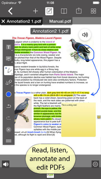PDF Editor with Word Processor Sketch pad