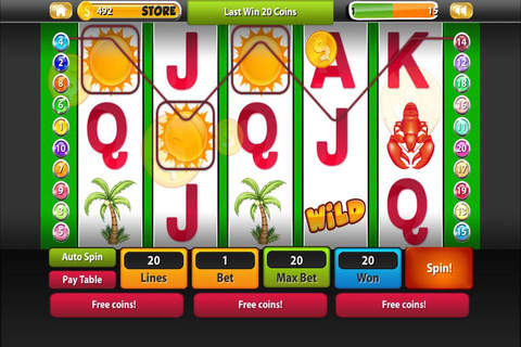 "A+" Beach Vacation Surfer Slots Quest Casino Pro : World Tour of Las Vegas in Paradise screenshot 3