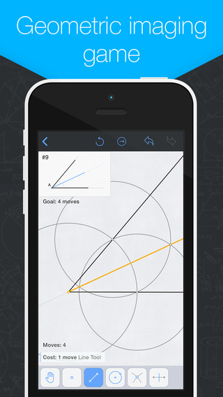 Euclidea: Geometric Constructions Game with Compass and Straightedge