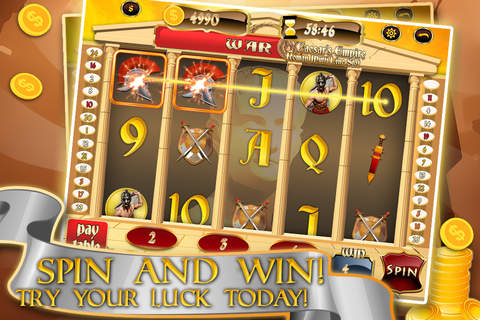 Caesar's Empire Slot Machine - Roman Casino Gambling Craze FREE screenshot 3