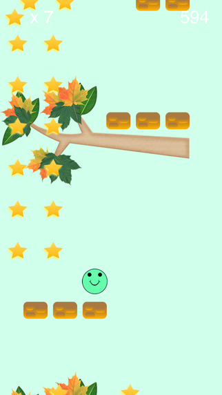 【免費遊戲App】Green Smiley Bounce - BouncingFace-APP點子