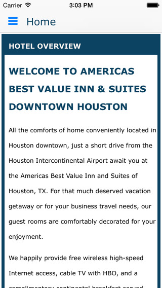 免費下載旅遊APP|Americas Best Value Inn and Suites Downtown Houston app開箱文|APP開箱王