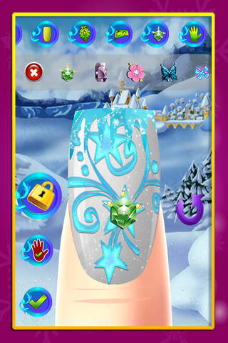 Amazing Snow Princess Nail Designs : Gorgeous Winter Nail-Polish Manicures FREE screenshot 4