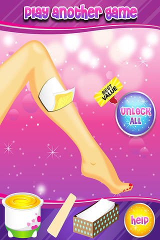 Leg Waxing Beauty Spa Salon - Fun Free Games for Girls screenshot 3