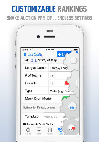 Footballguys Fantasy Football Draft Dominator 2015 screenshot 2