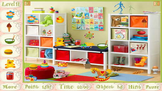 Hidden Objects Game - Sweet Rooms