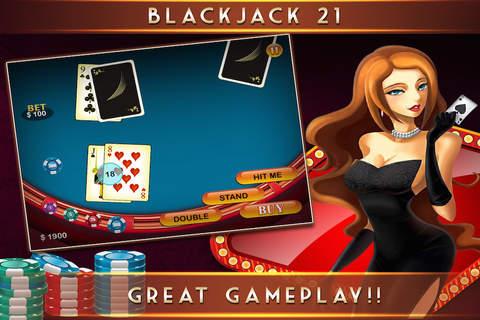 A Blackjack 21 + Casino-style Expert in the Vegas Casino Win HD Free screenshot 3