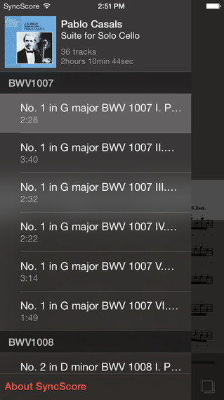 【免費音樂App】Bach Cello Suites - SyncScore-APP點子