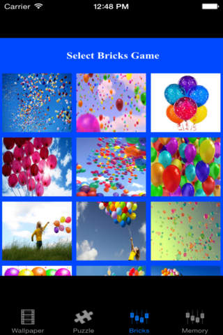 Balloons And Hot Air Balloon Wallpapers Puzzles Brick Games screenshot 2