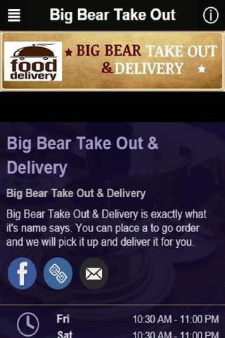 Big Bear Take Out & Delivery screenshot 2