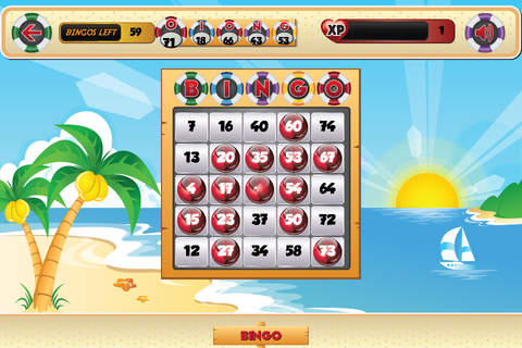 Vacation Bingo - The Fun In The Sun Free Casino Style Bingo Game screenshot 2