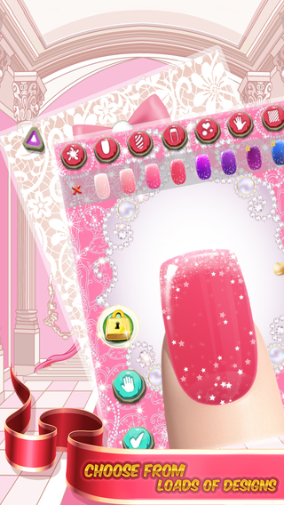 【免費遊戲App】Pretty Princess Nails - Royal Color Manicure Paint Salon - Fun App-APP點子