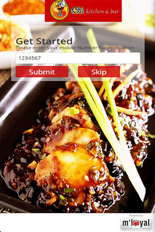 Chi Kitchen mLoyal App screenshot 2