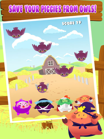 【免費遊戲App】Tiny Piggies Bad Owls Saga-APP點子