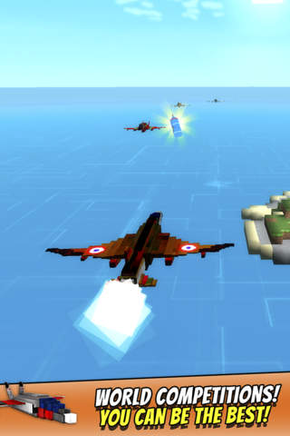Sky Wars - Mine Best Cubical Airplane Combat Game screenshot 4