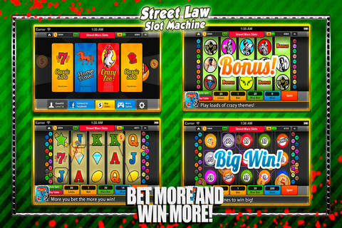 Street Law Slot Machine - Progressive Casino Pokies screenshot 2