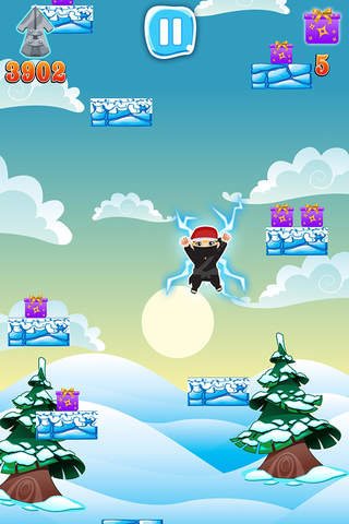 A Shadow Santa Ninja - Jumping Spree for Glory FREE screenshot 3