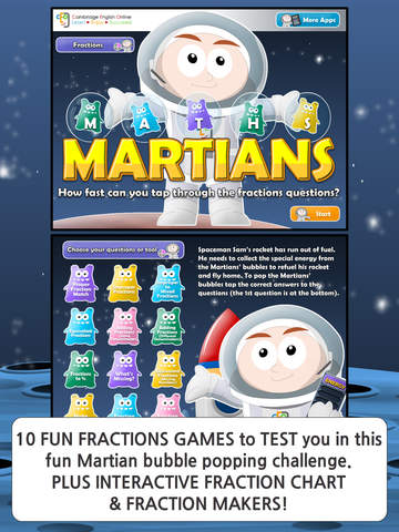Maths Martians HD: Fractions