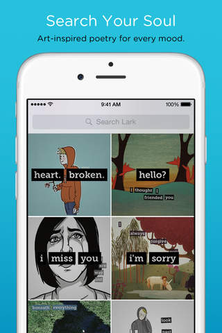 Lark for Messenger: Art-inspired poetry. screenshot 3