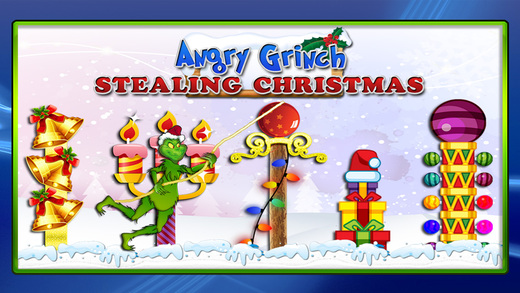 Angry Grinch Stealing Christmas Swing: Swinging Away with the Presents PRO