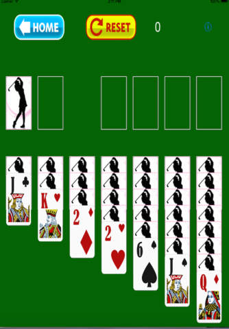 Fun Easy Golf Solitaire Classic Playing Cards HD Pro screenshot 3