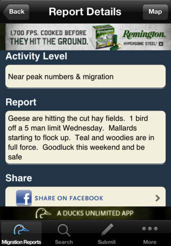 Ducks Unlimited Waterfowl Migration App screenshot 3