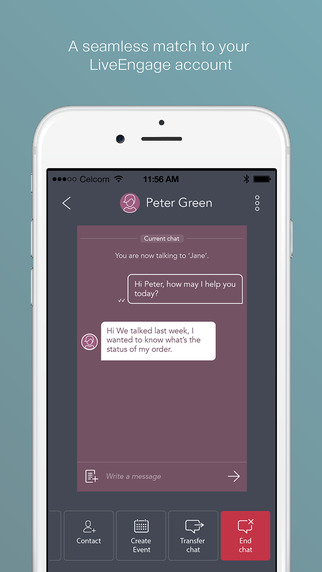 【免費商業App】LiveEngage - Instant messaging with your consumers-APP點子