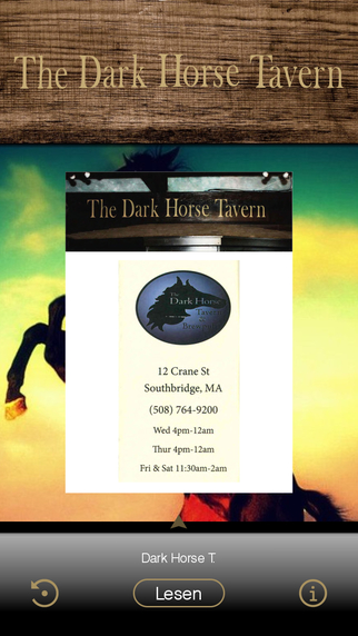 Dark Horse Tavern bar grill Southbridge