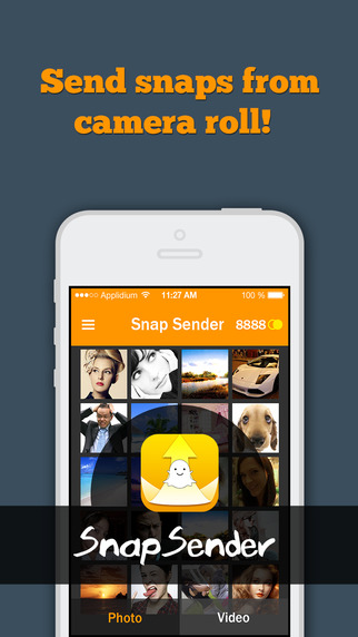 【免費攝影App】Snap Sender - upload photo & video from camera roll to SnapChat-APP點子