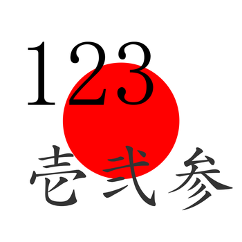 Japanese123 (Japanese numeral calculator / For Translation, For Travel) LOGO-APP點子