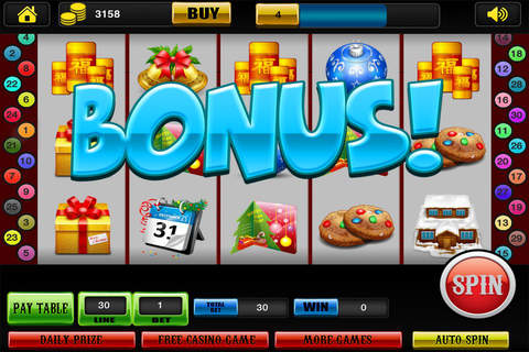A Lucky Holiday Party Jackpot Mania - Play Top Vegas Slots Games Free screenshot 4