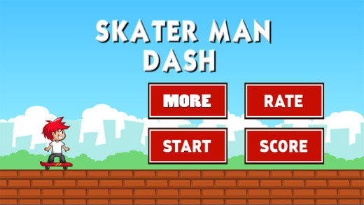 Skater man Dash No Ads