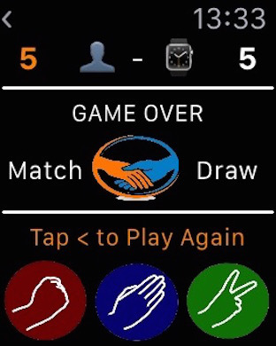 【免費遊戲App】Rock Paper Scissors_On Apple Watch-APP點子