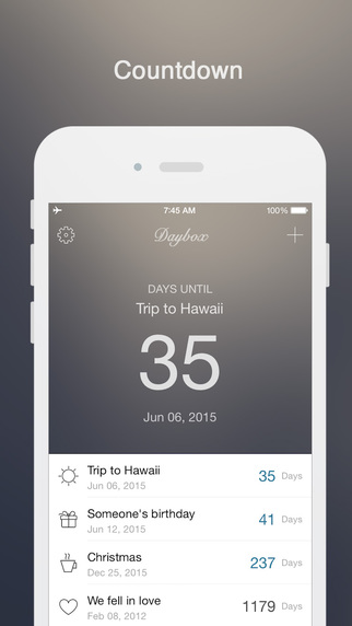 Daybox - Countdown Days that Matter