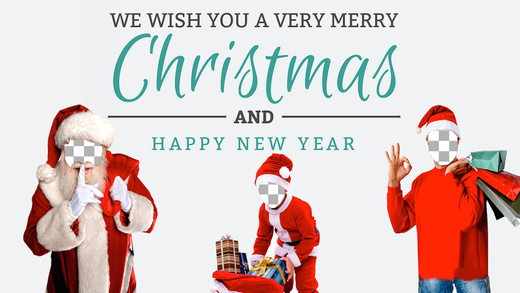 Santa Claus Merry Christmas Photo Booth Free Fun Camera Fx Holiday app For Happy New Year 2015