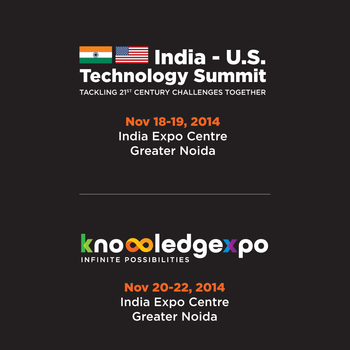 Knowledgexpo 2014 and India US Technology Summit 2014 LOGO-APP點子