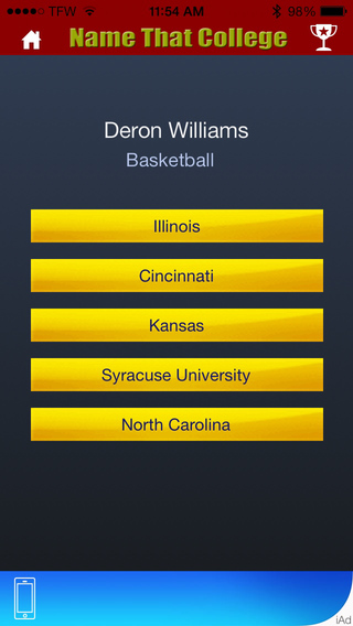 【免費娛樂App】Name That College-APP點子