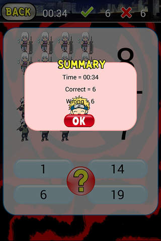 Math Practice For Naruto Edition screenshot 2