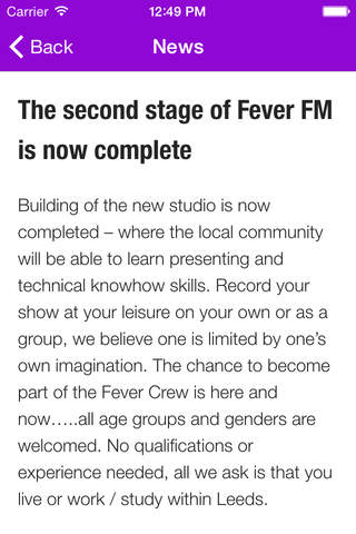 Fever FM screenshot 3
